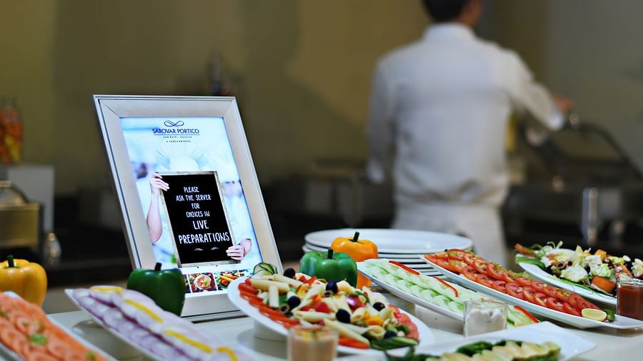 Dining at Sarovar Portico Naraina 6