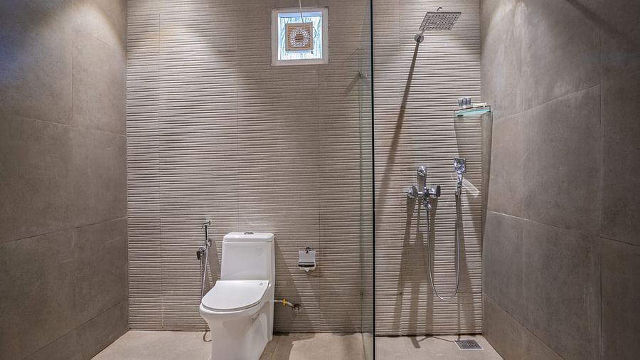 image of a bathroom with modern interiors at garden suite