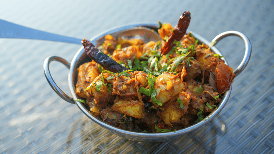 A potato based Indian dish | Sol Glow Resort, Nainital