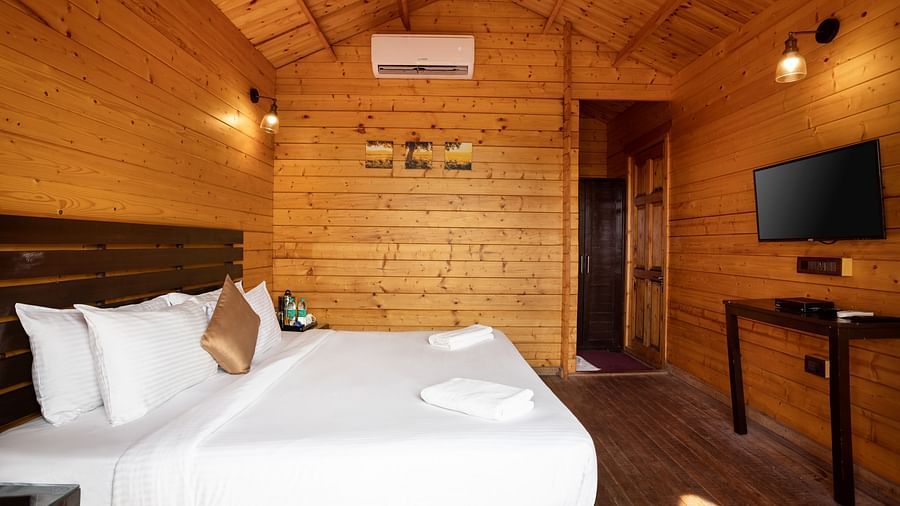 The plush interiors of our Sea View Cottages in Mandrem 9 1