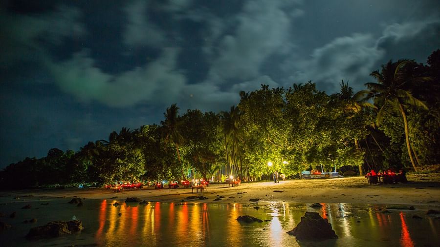 A stunning view of seating arrangements from the ocean