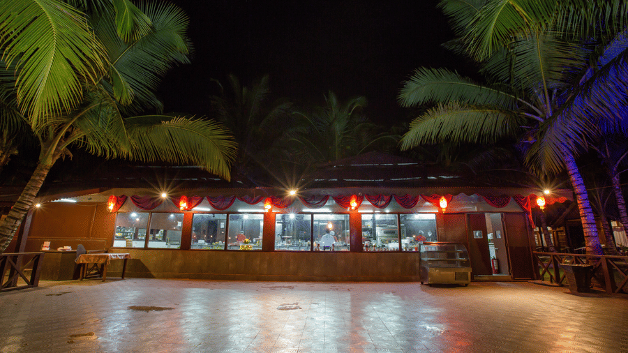 exterior of Budha Garden at night 5