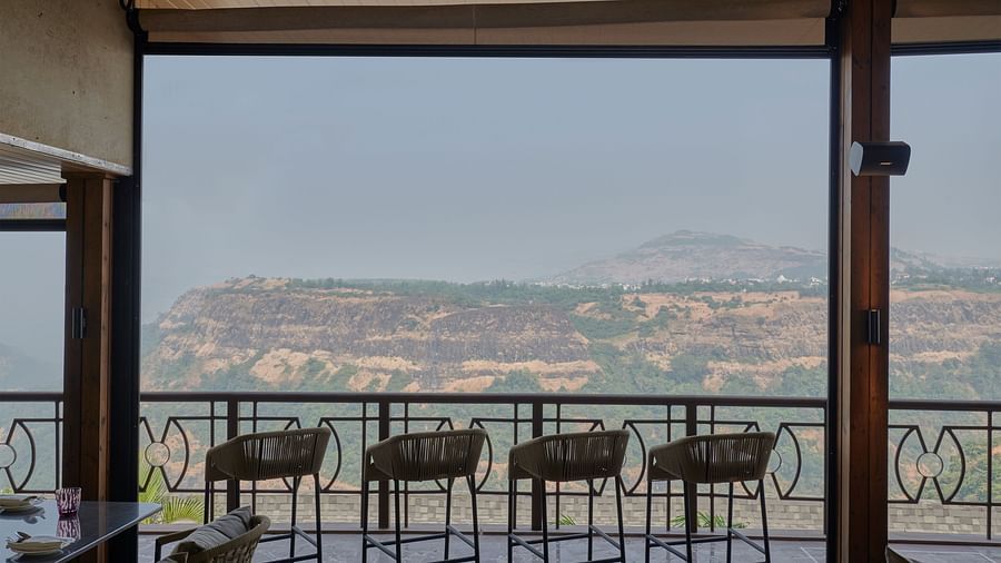 Roof terrace with chairs offering a cliff view at The Dukes Retreat
