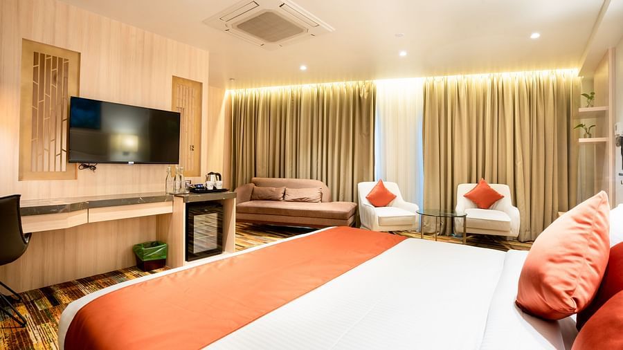 interior of Junior Suite at The Orchid Lonavala