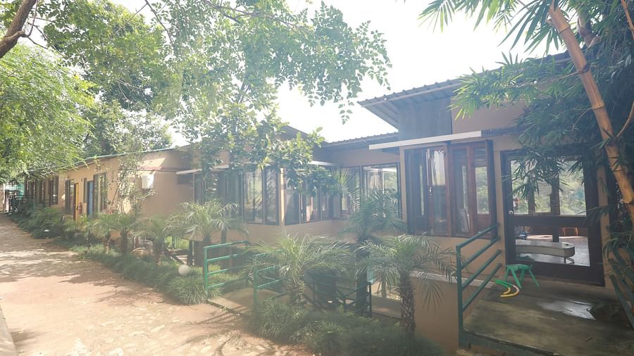 exterior of Caravan Cottage at The Sal Woods Forest Resort & Spa