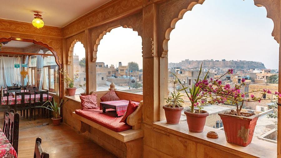 Inside view of Fateh Prakash Palace