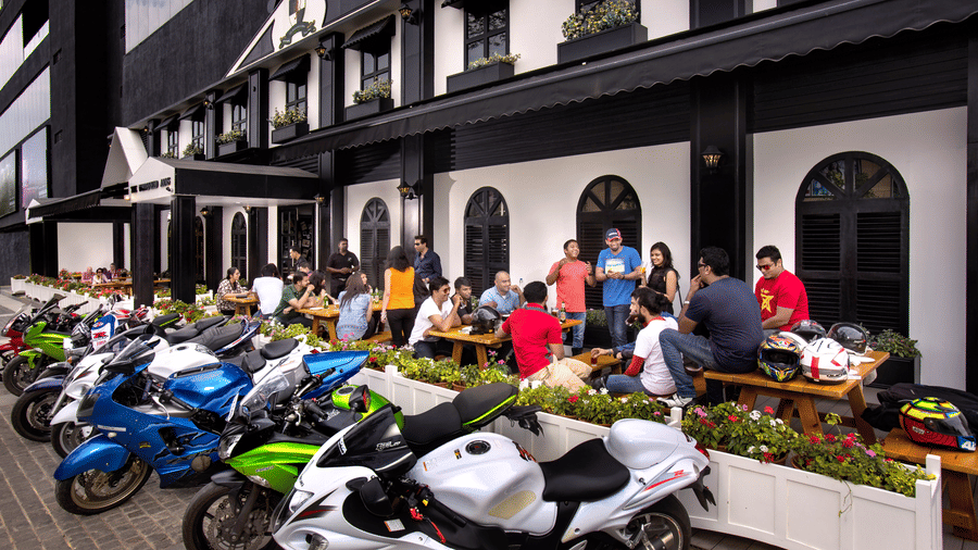 parking space at our pub and microbrewery in whitefield
