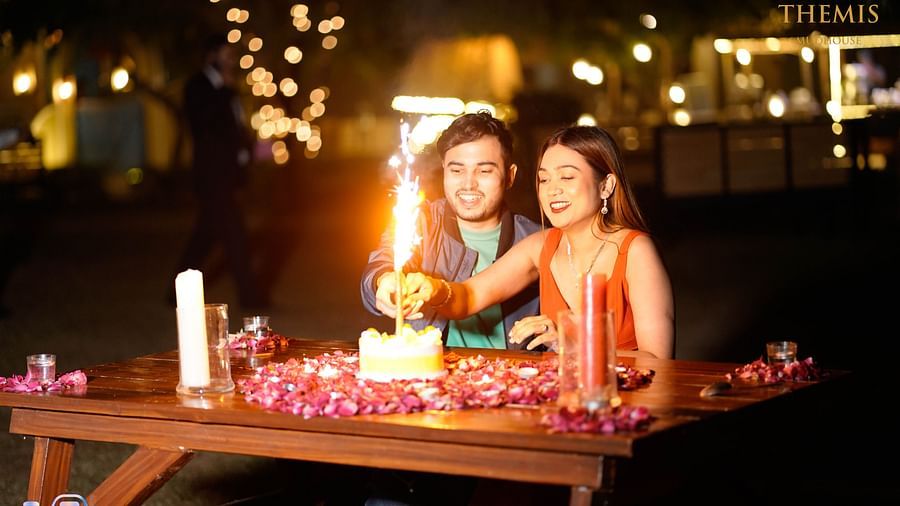 Candle Light Dinner Terrace or Garden Basic at Themis Mudhouse- A Nature's Wellness Resort