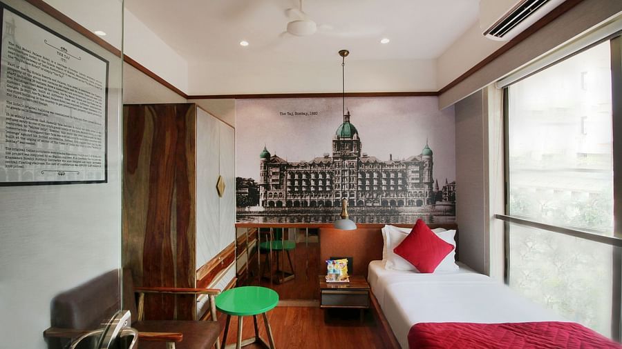 single bedroom overlooking the city at theory9 khar