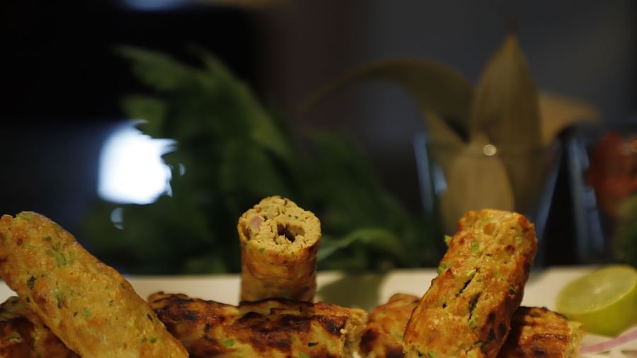 mutton kebab at a retaurant