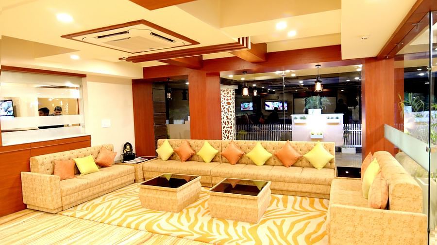 Sofas arranged at the Lobby 1 - Udman Hotel Haridwar