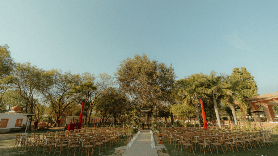 Catholic Wedding Ceremoy-Celebration Lawns-Outdoor Sit Down Lunch at the Maharani lawns -Umaid Palace-Dausa-Destination Weddings Near Jaipur-1