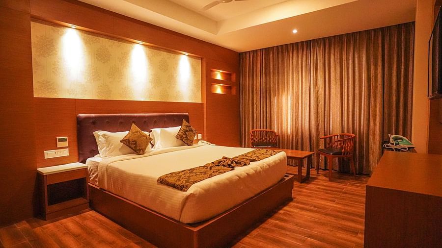 V Five Hotel - premier room decked with fine furnishings