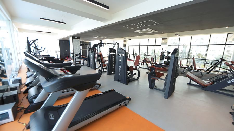 Gym equipment in the day light