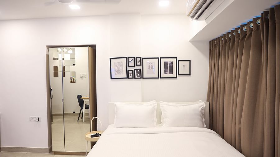 Bedroom of room 403 3003 5003 at Wabi-Sabi Juhu 13