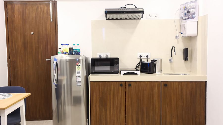 Kitchen of room 402 3001 5001 at Wabi-Sabi Juhu 3