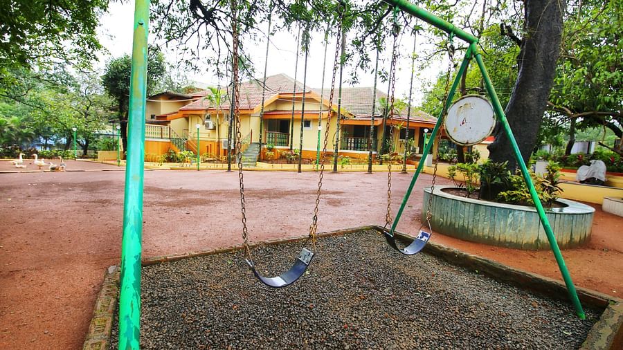 the swings at the garden area at the resort in Lonavala - Zara's Resort