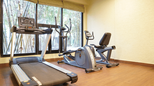 Exercise equipments at Tatva gym- The Golden tusk