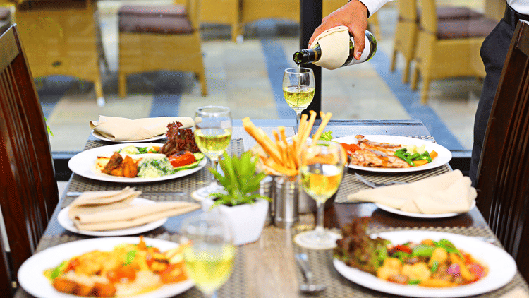 The golden Forest restaurant at The Golden Tusk Resort, Restaurants in Corbett 3