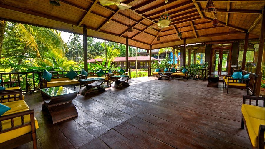 common area in our resort in Port Blair
