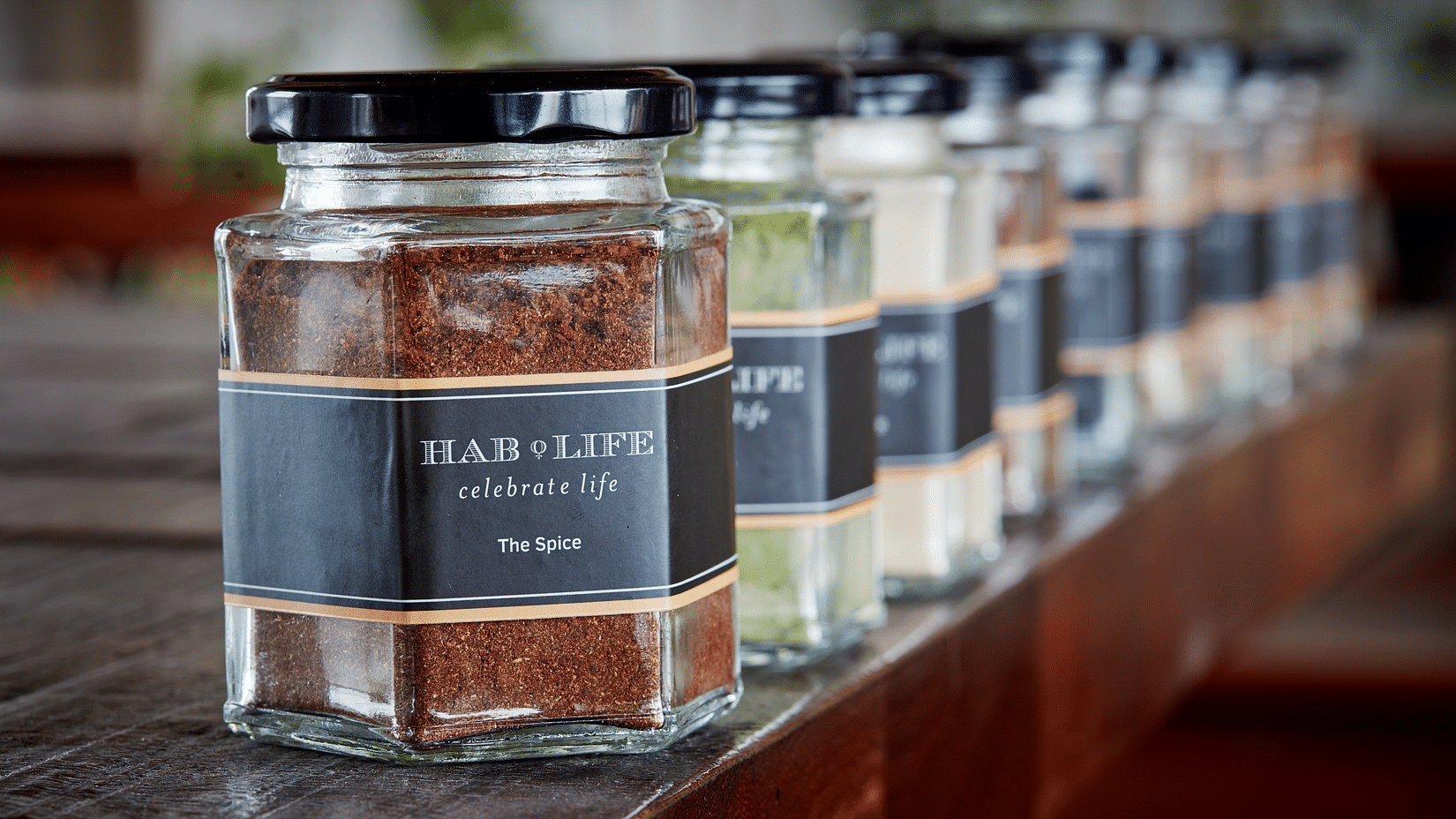 Jars of food items and spices at Hablis hotel Chennai