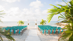 the sitting arrangement at Oasis beachfront lawn, one of the best beach wedding venues in South Goa