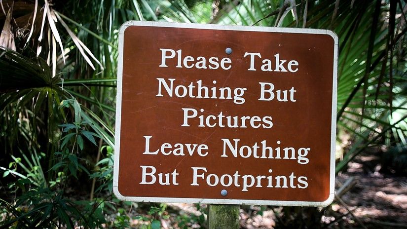 Do not litter sign