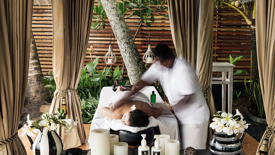 person getting a massage