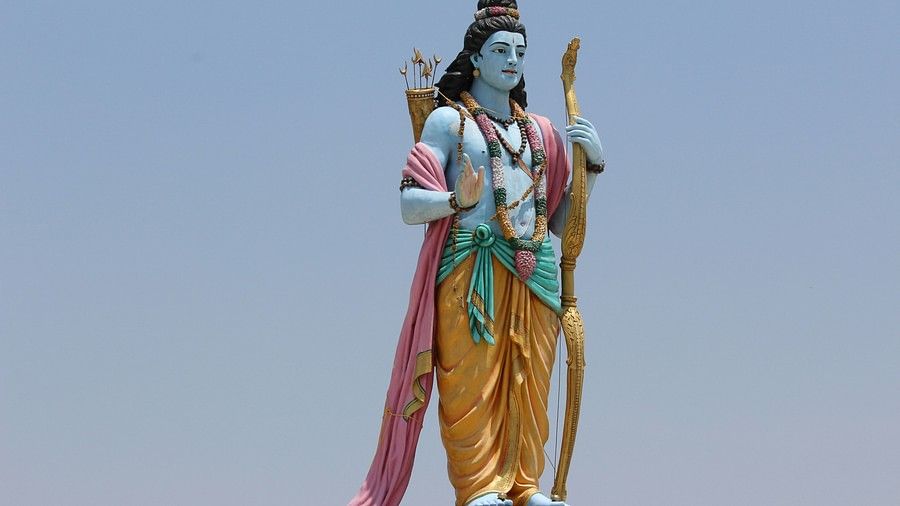 A statue of Lord Rama