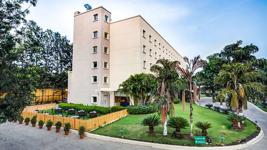 Facade at Radha Hometl Bangalore, best hotels in bangalore  3