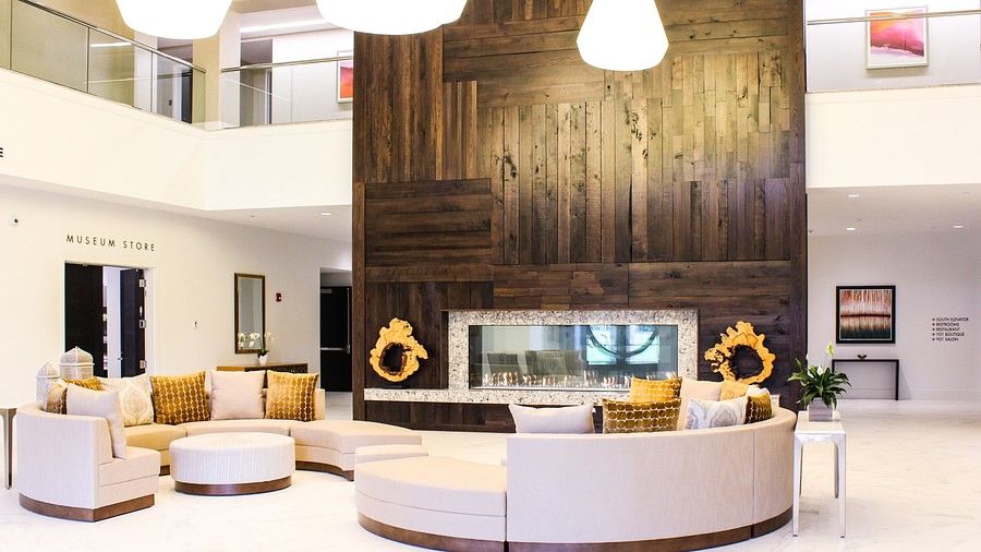 the lobby at YO1 Longevity & Health Resorts, Catskills