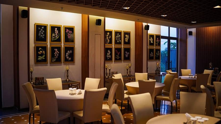 Seating arrangement in the banquet hall at Singalila Club