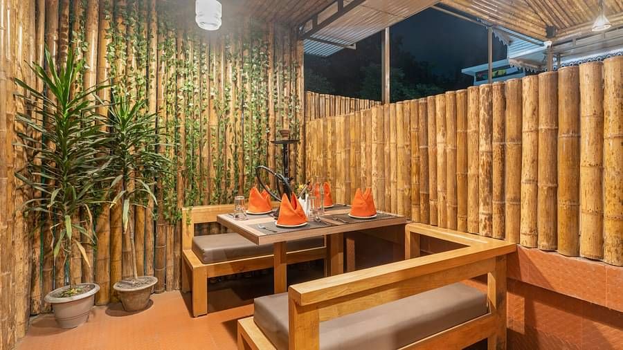 Seating arrangement in the restaurant at Summit Alpine Abode