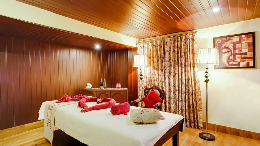 Interiors of the spa at Summit Barsana Resort & Spa, Kalimpong