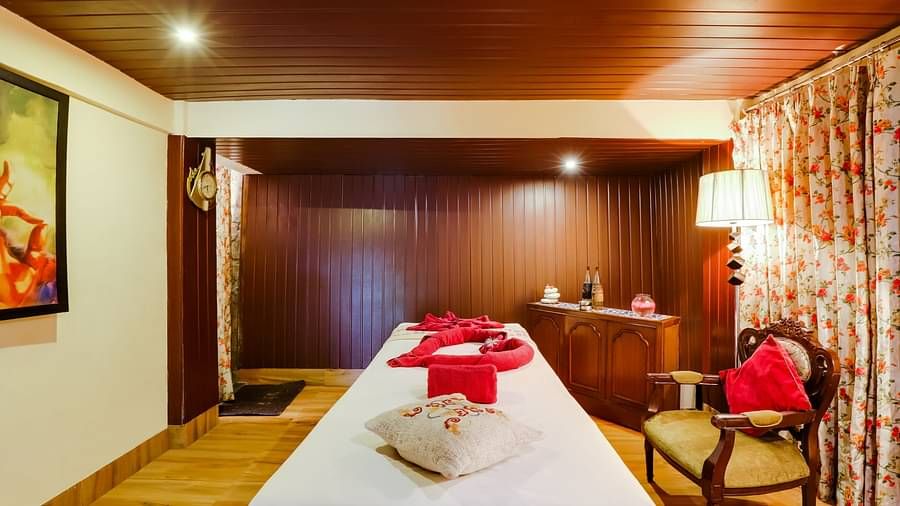 Interiors of the spa at Summit Barsana Resort & Spa, Kalimpong