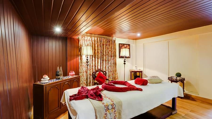 Interiors of the spa at Summit Barsana Resort & Spa, Kalimpong