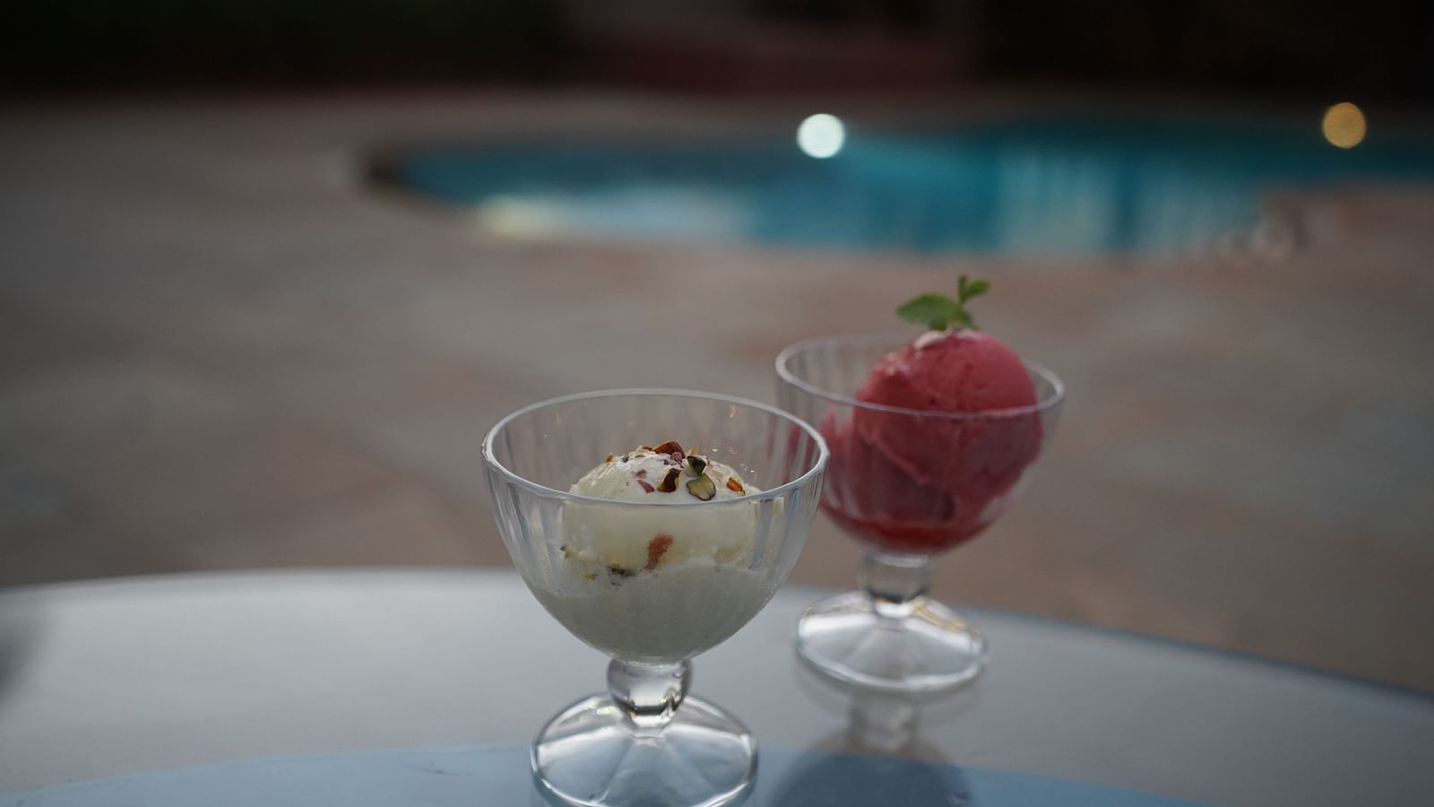 An image of two ice cream bowls served - Argo By Trance, Goa