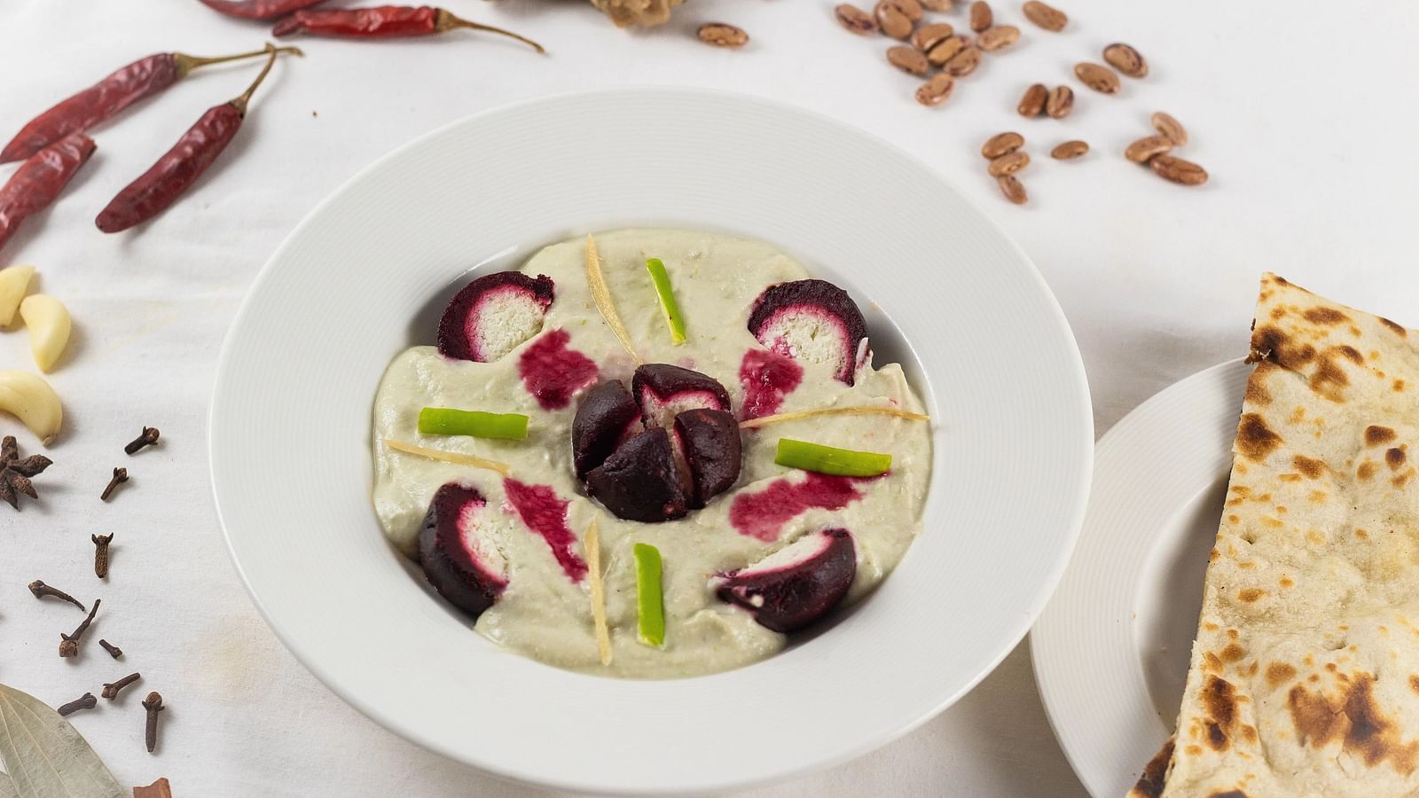  Beautifully arranged dish in a plate.