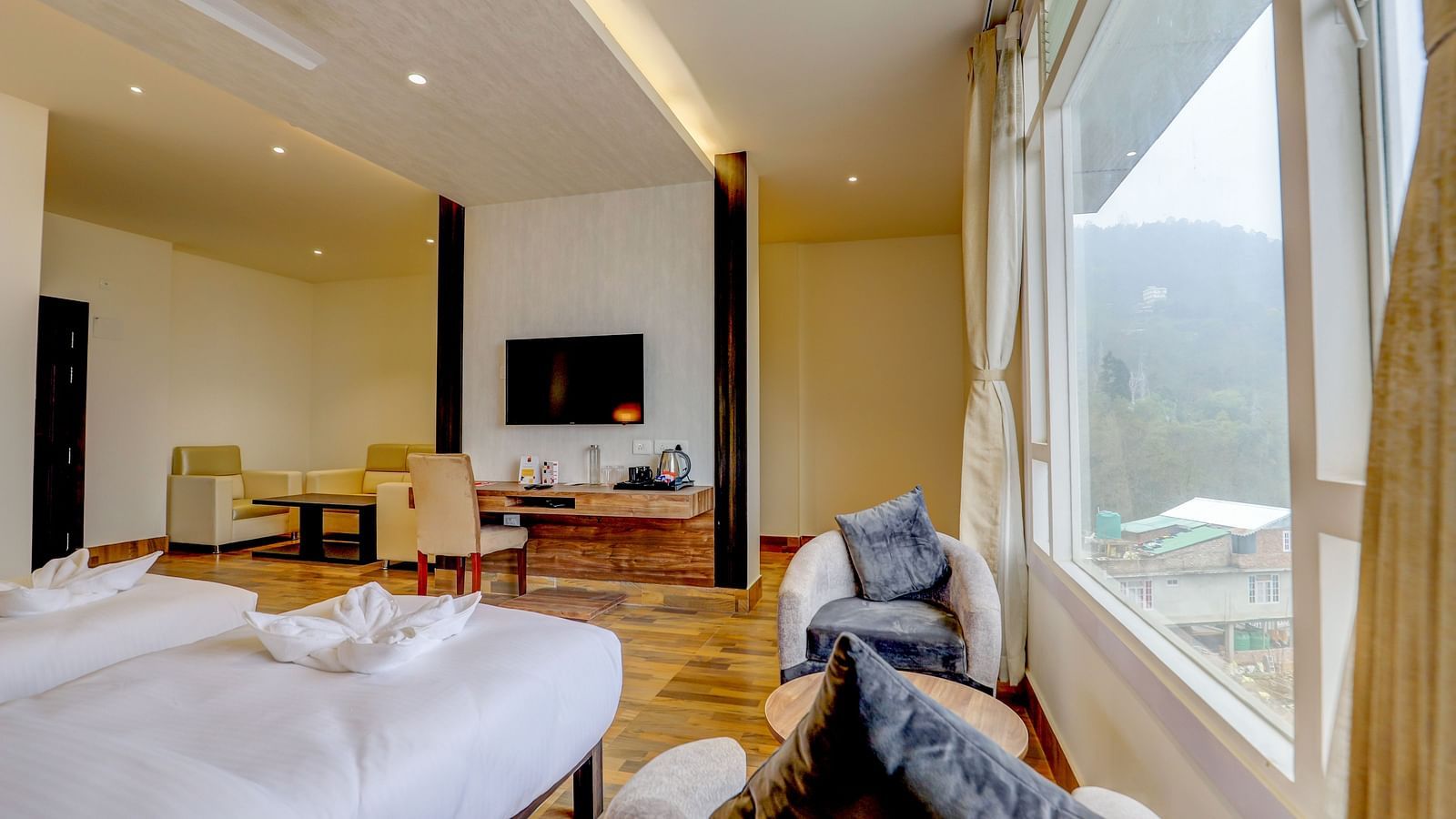 view of TV of a Premium Room at Banari Regency by Summit, Namchi