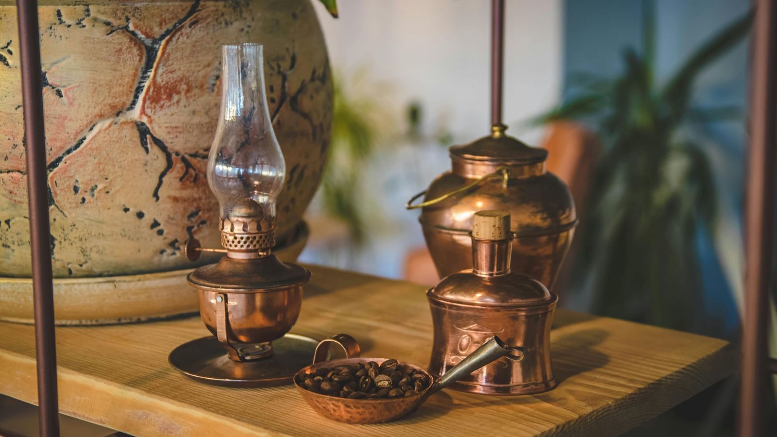 A collection of antique pieces elegantly displayed on a table.
