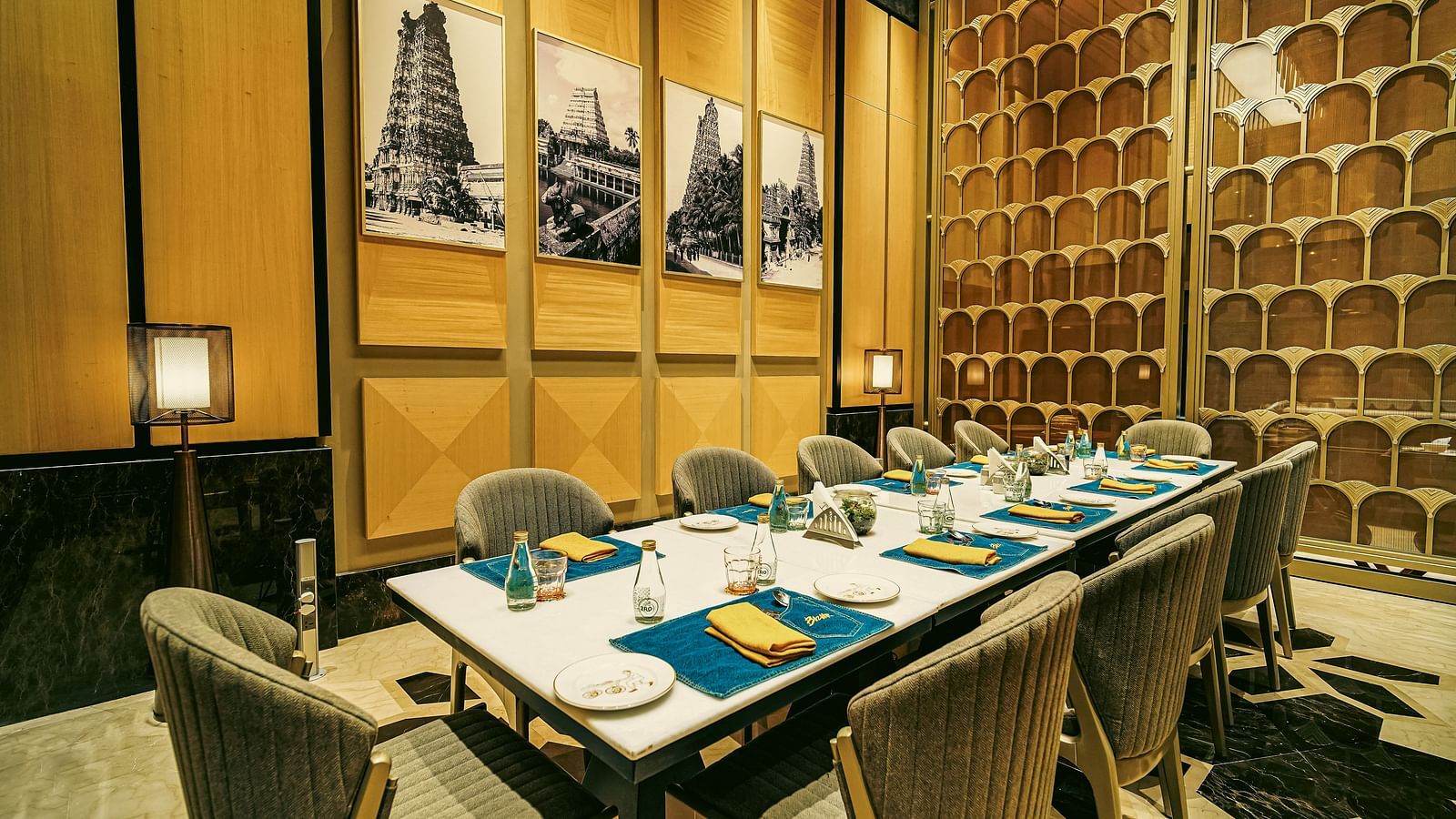 A different angle of the private dining room highlighting its elegant and cosy setting - Grand Madurai by GRT Hotels