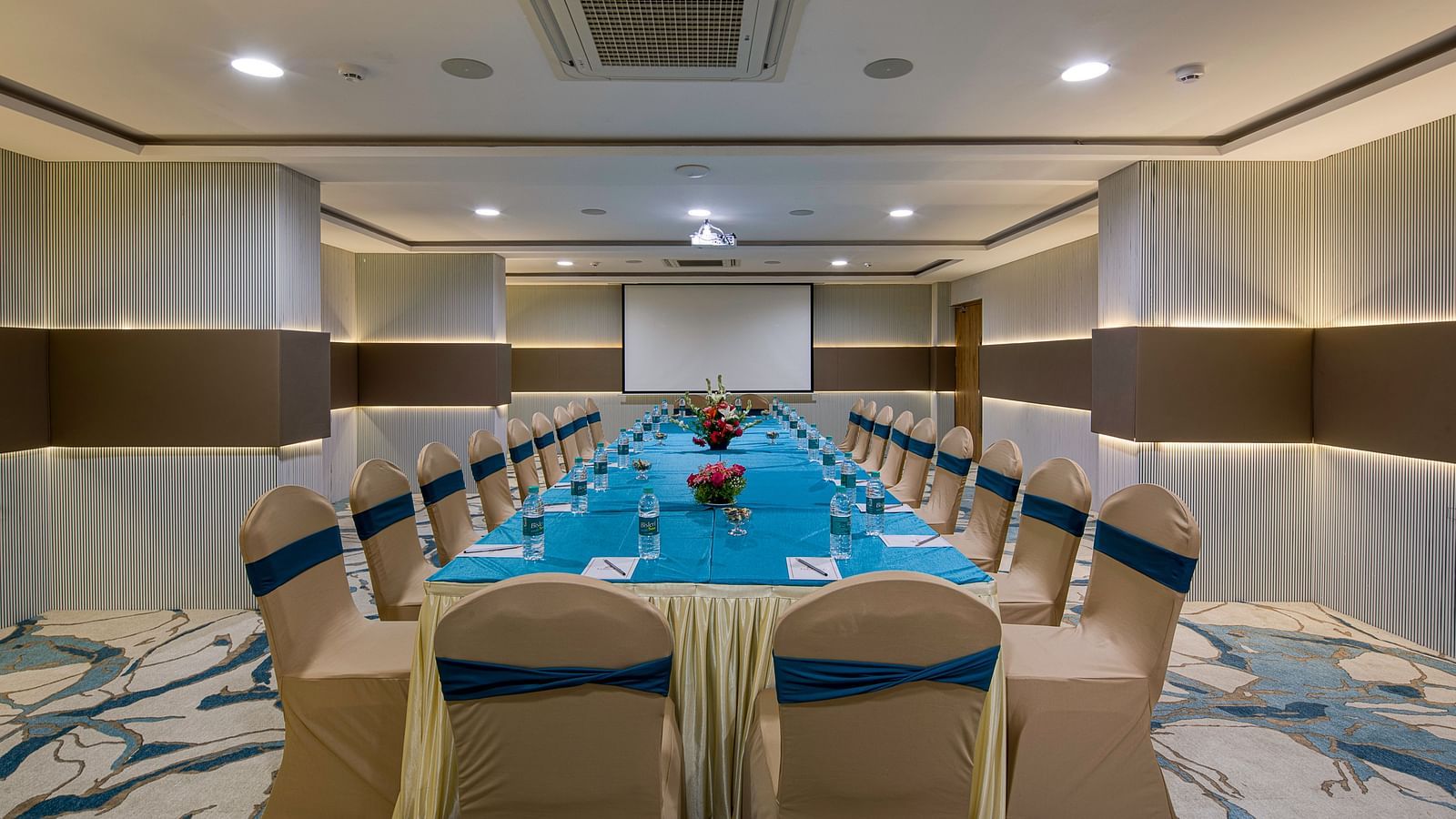 U-shaped seating at the board room at Le Foliage by TGI, Bangalore