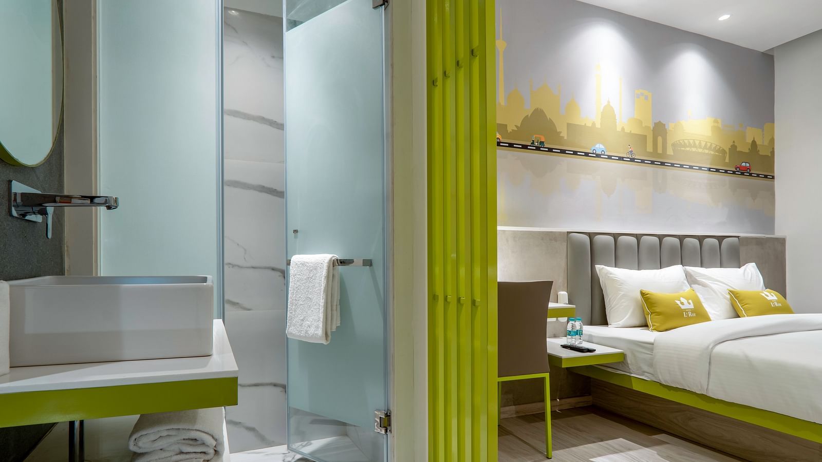 interiors of the bedroom - leroi express paharganj