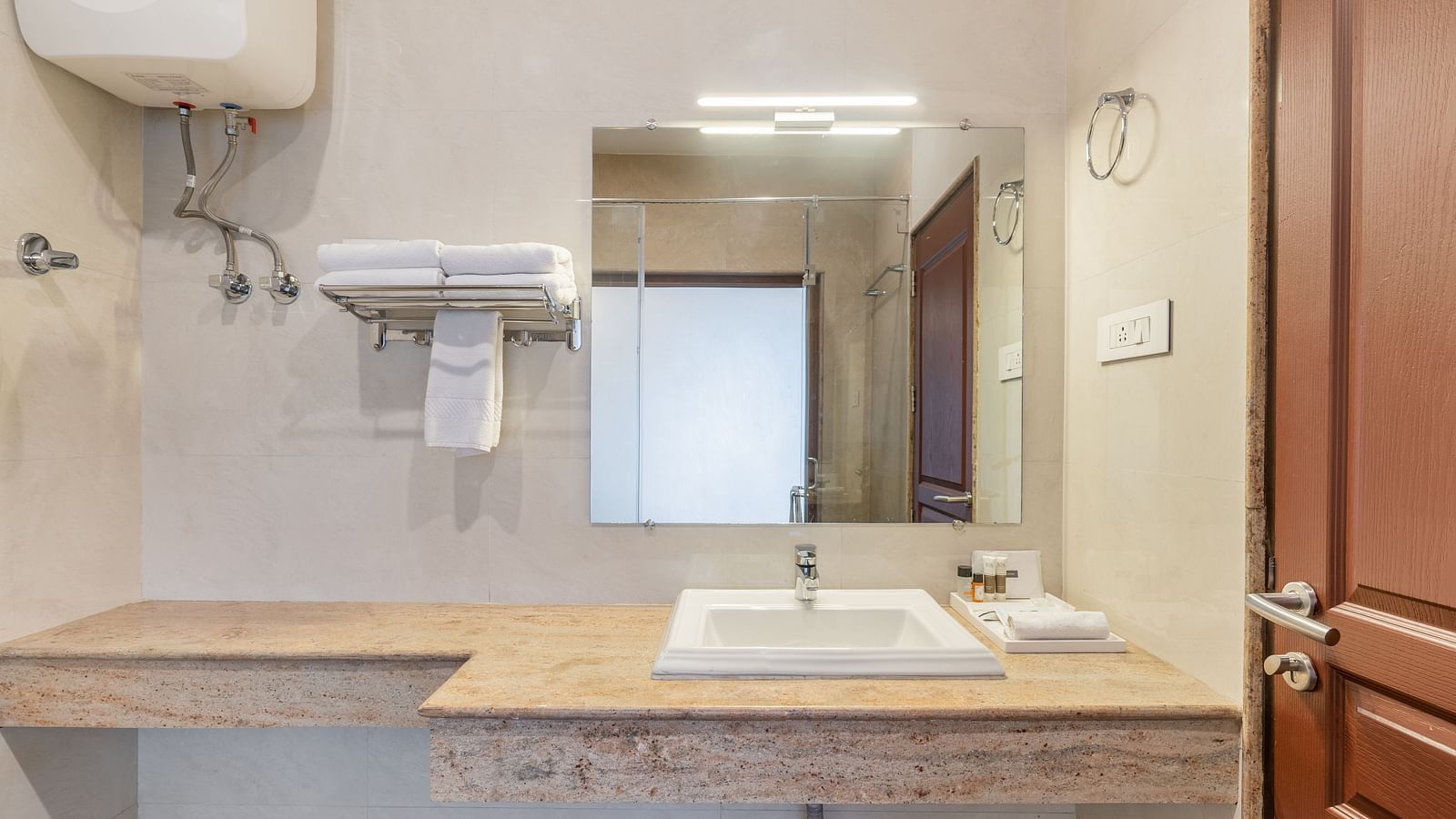 Vanity area of a room at Summit Alpine Abode