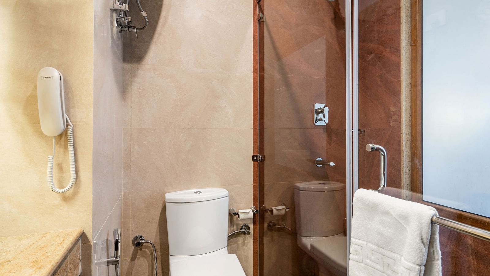 Shower cubicle in a room at Summit Alpine Abode