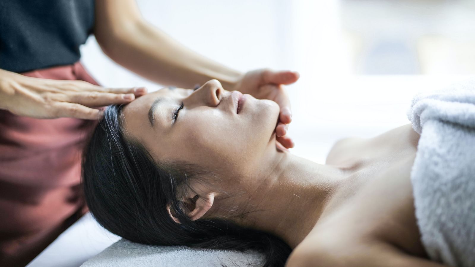 A woman getting a massage