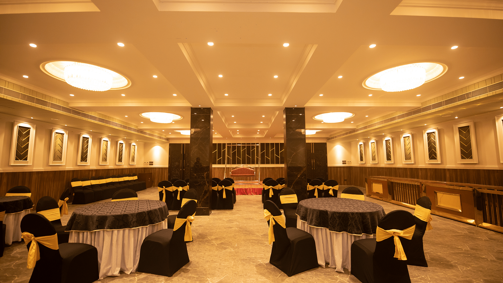 Seating arrangements inside Concorde hall 2 - The Cindrella Hotel, Siliguri