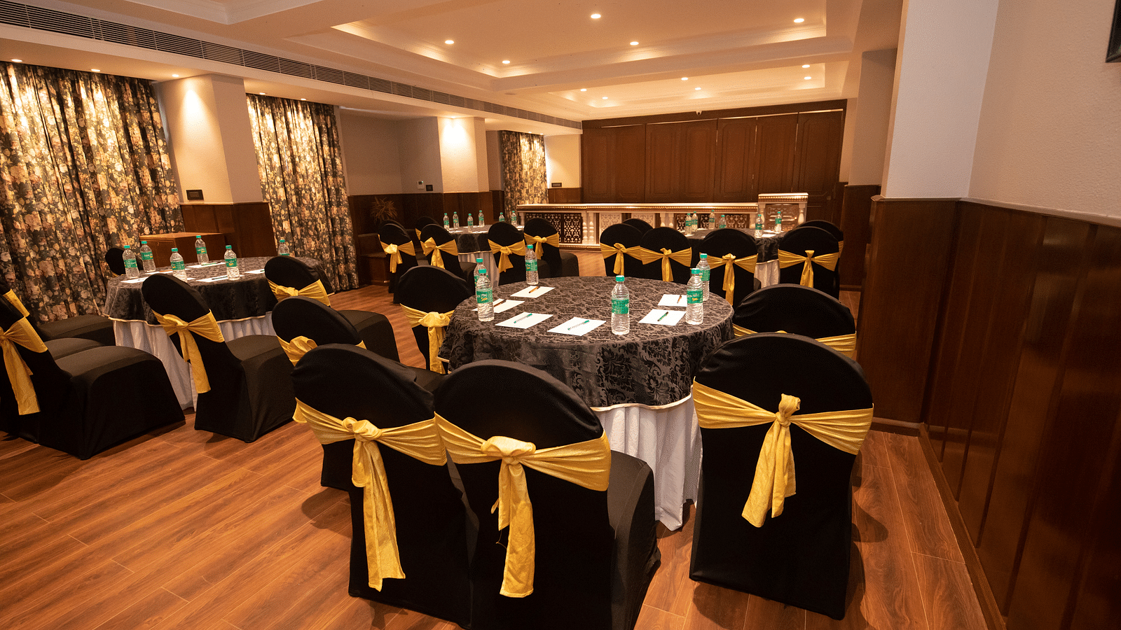Seating arrangements inside coronation hall 1 - The Cindrella Hotel, Siliguri