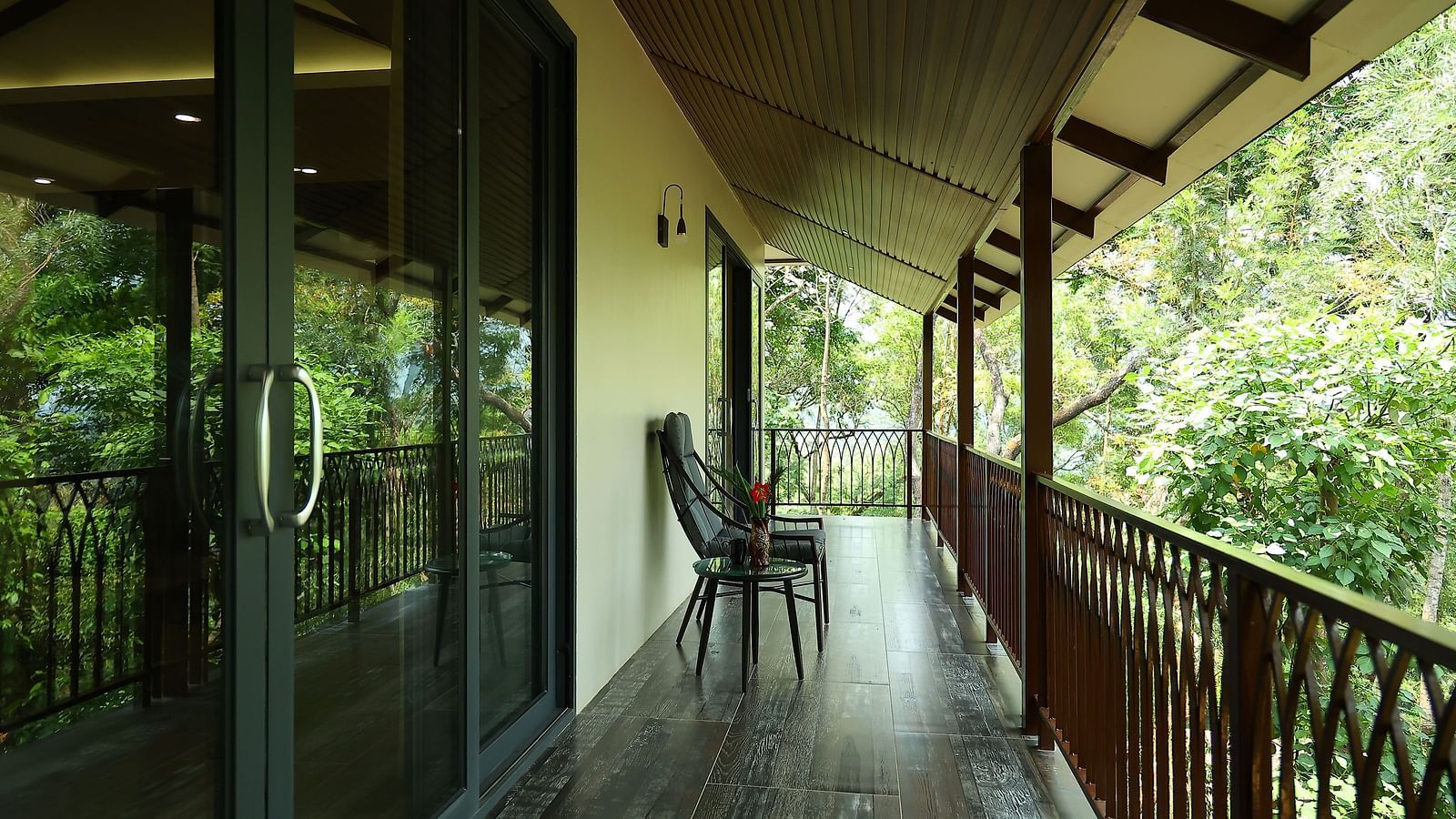Patio and Balcony of Serenity Suites at The Silver Sky Hotels and Resorts, Chikkamagaluru 2