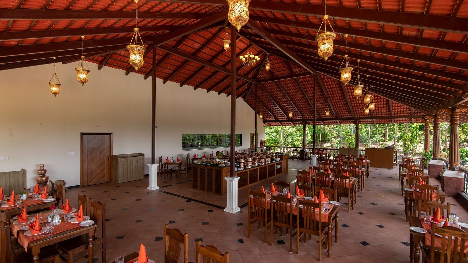 restaurant with buffet - Tapovana, Sakleshpura